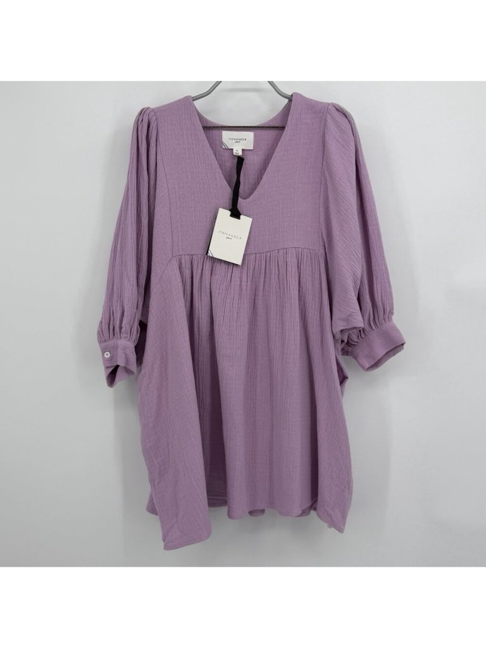 Pomander Place by Tuckernuck Lavender Gauze Millie Dress sz M Mini Length Swing